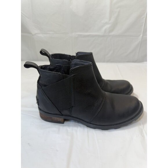 Sorel Emelie Chelsea Boots Size 6 NL2671-010 BLACK - Picture 3 of 14